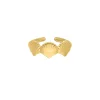 Finaste Mermaid ring goudkleurig Clearance