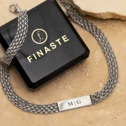 Finaste Mesh ketting graveerbaar New