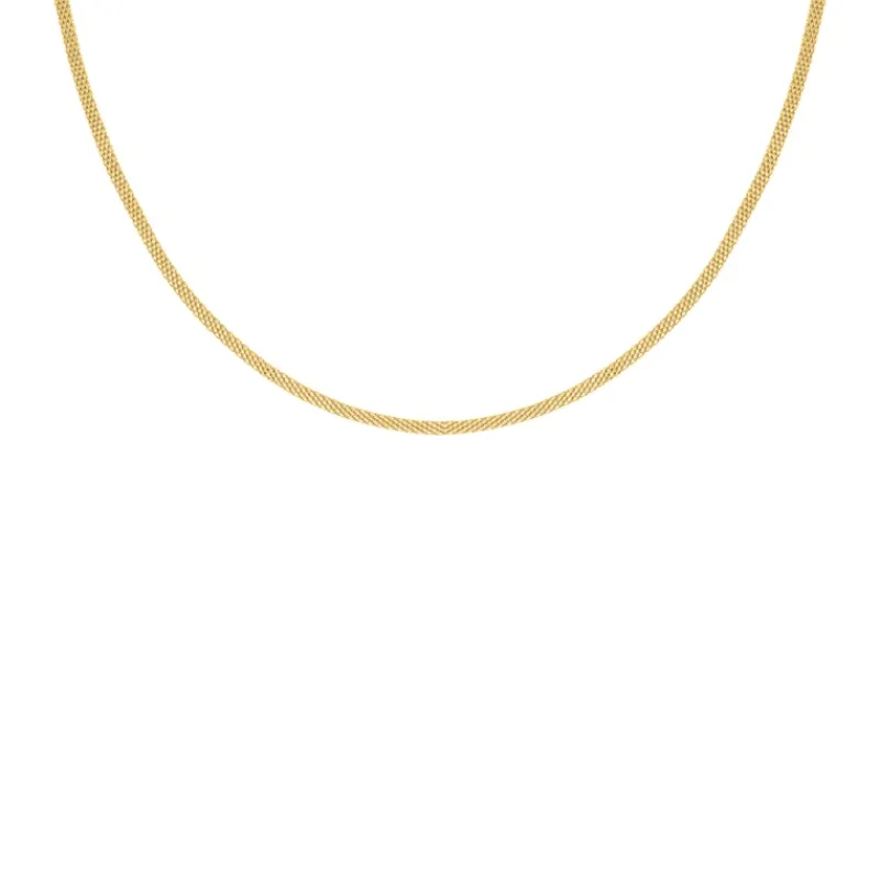 Finaste Mesh ketting minimalistisch goudkleurig New