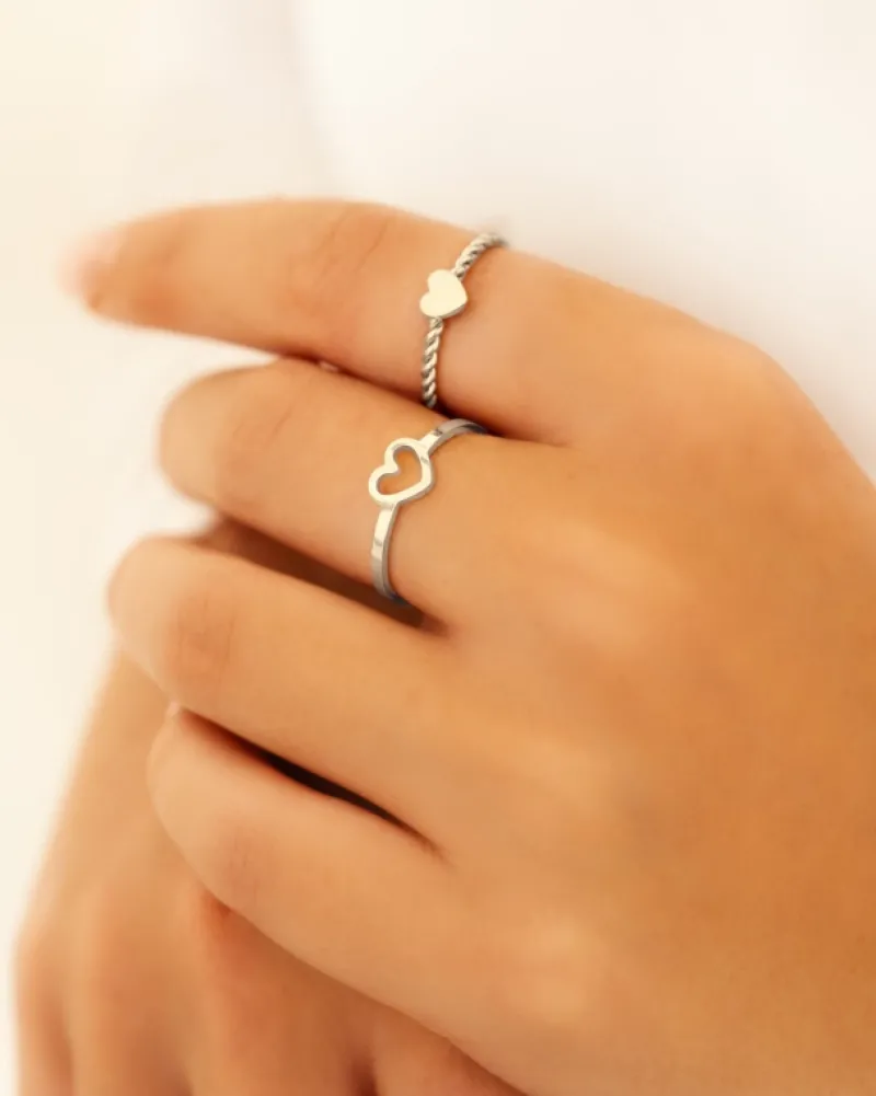 Finaste Mini open heart ring Best