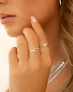 Finaste Mini open heart ring Best