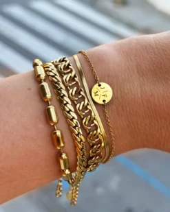 Finaste Mini snake armband goudkleurig Discount