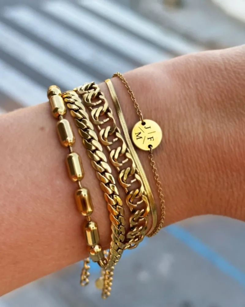 Finaste Mini snake armband goudkleurig Discount
