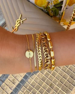 Finaste Mini snake armband goudkleurig Discount