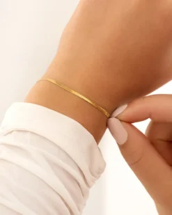 Finaste Mini snake armband goudkleurig Discount