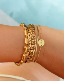 Finaste Mini snake armband goudkleurig Discount