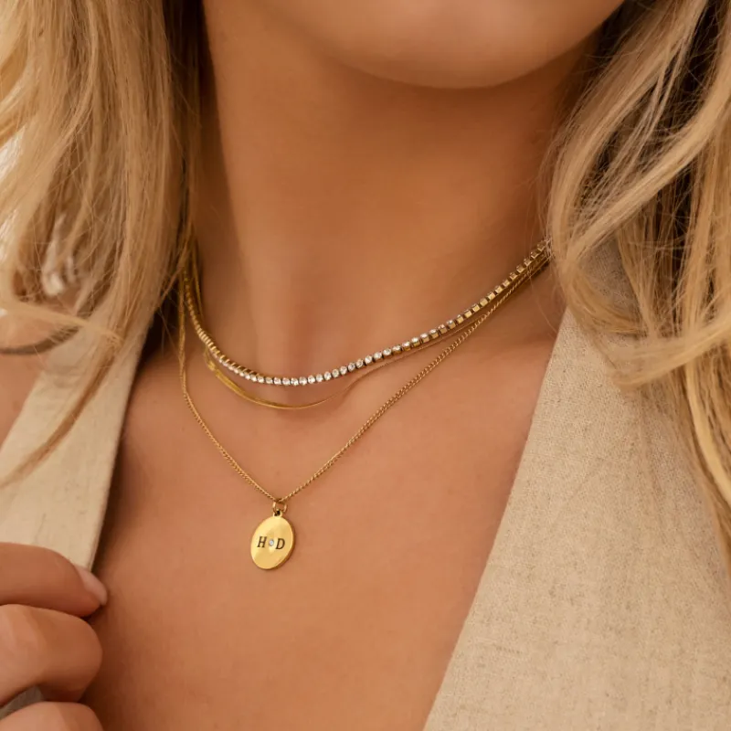 Finaste Mini snake ketting goudkleurig Outlet