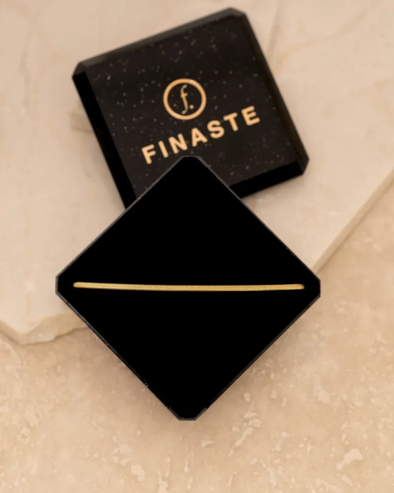 Finaste Mini snake ketting goudkleurig Outlet