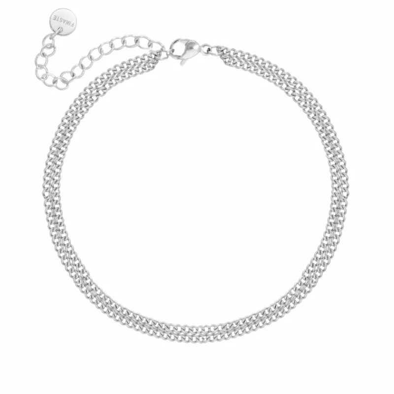 Finaste Minimalistisch Enkelbandje Double Chains Hot