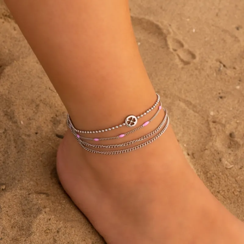 Finaste Minimalistisch Enkelbandje Double Chains Hot
