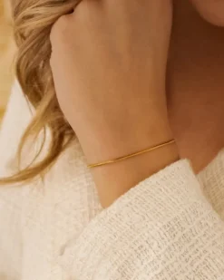 Finaste Minimalistische armband musthave goudkleurig Outlet