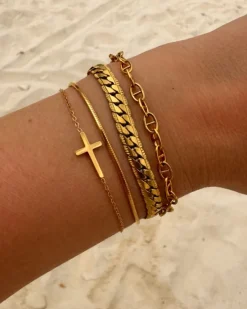 Finaste Minimalistische armband musthave goudkleurig Outlet