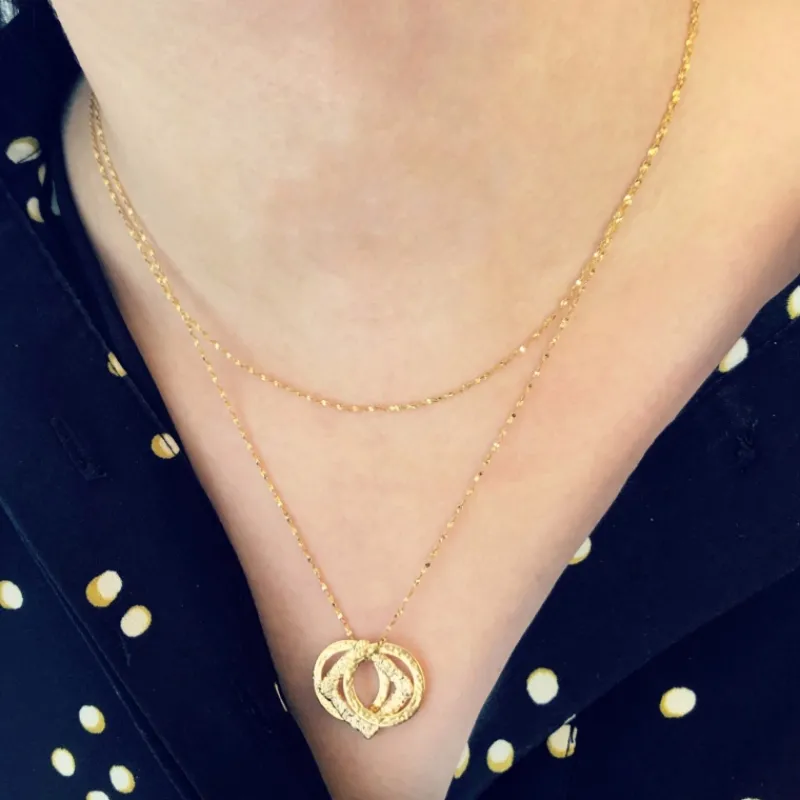 Finaste Minimalistische Fijne Ketting Goud Kleurig Hot
