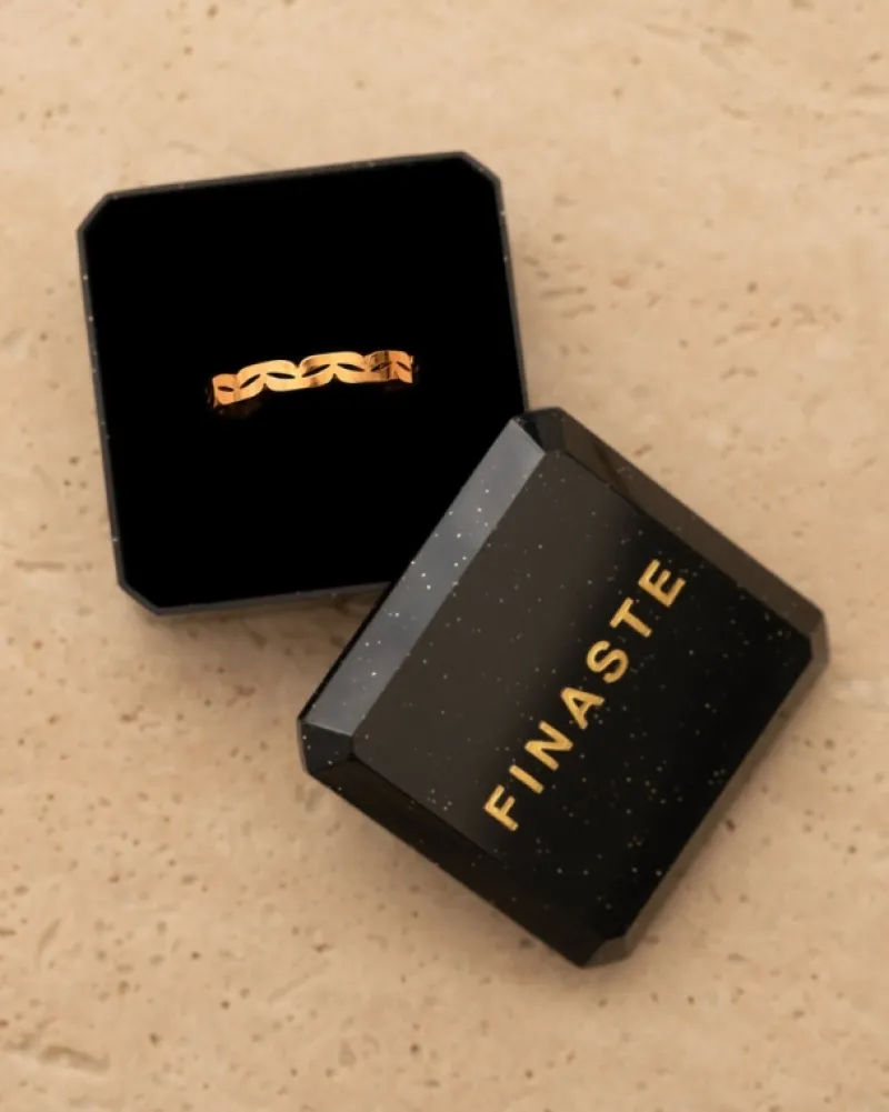 Finaste Minimalistische ring verstelbaar goudkleurig Outlet