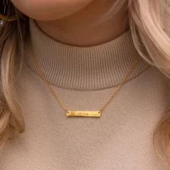 Finaste Moeder Dochter Kettingen set Graveerbaar Goudkleurig Fashion