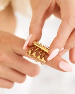 Finaste Multi ketting sluiter goudkleurig Outlet