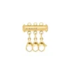 Finaste Multi ketting sluiter triple goudkleurig Online