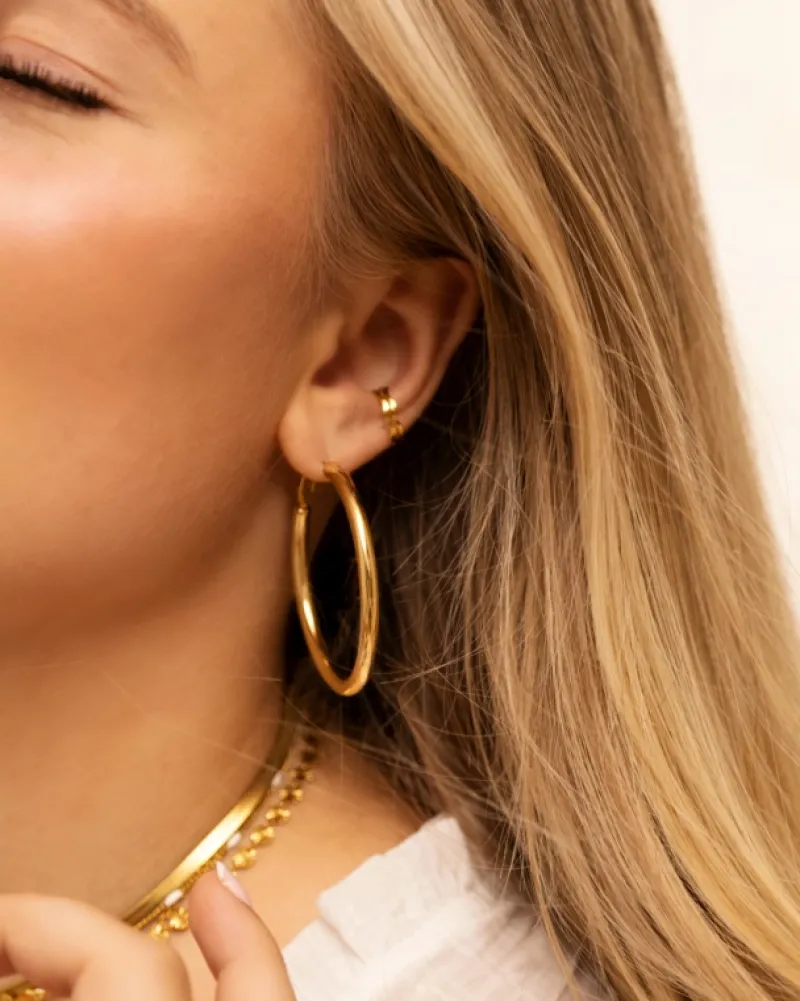 Finaste Musthave hoops large goudkleurig Best