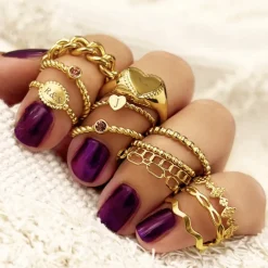 Finaste Musthave ring vintage goudkleurig Online