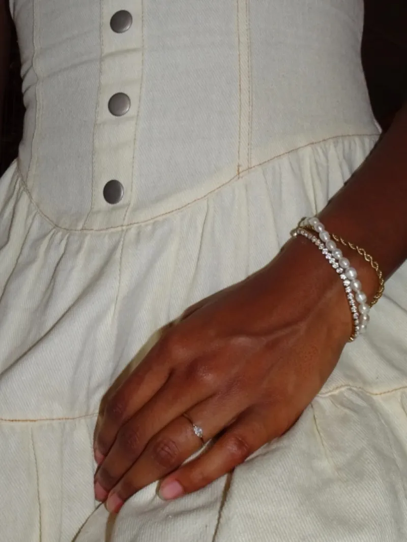 Finaste Naam armband chunky chain goudkleurig New