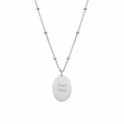 Finaste Naam ketting ovaal Outlet