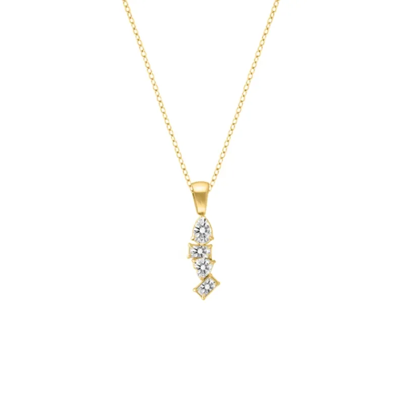 Finaste Necklace glam stones goldplated New