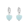 Finaste Oorbellen blauw hartje Fashion