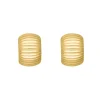 Finaste Oorbellen chunky striped goudkleurig Hot