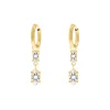 Finaste Oorbellen Double Gemstones Goudkleurig Hot
