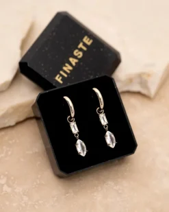 Finaste Oorbellen Double Gemstones Discount