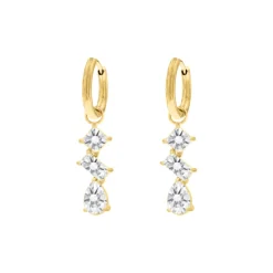 Finaste Oorbellen gemstones goudkleurig Sale
