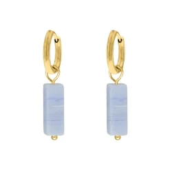 Finaste Oorbellen icey blue goudkleurig Sale