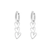 Finaste Oorbellen love hearts triple Fashion