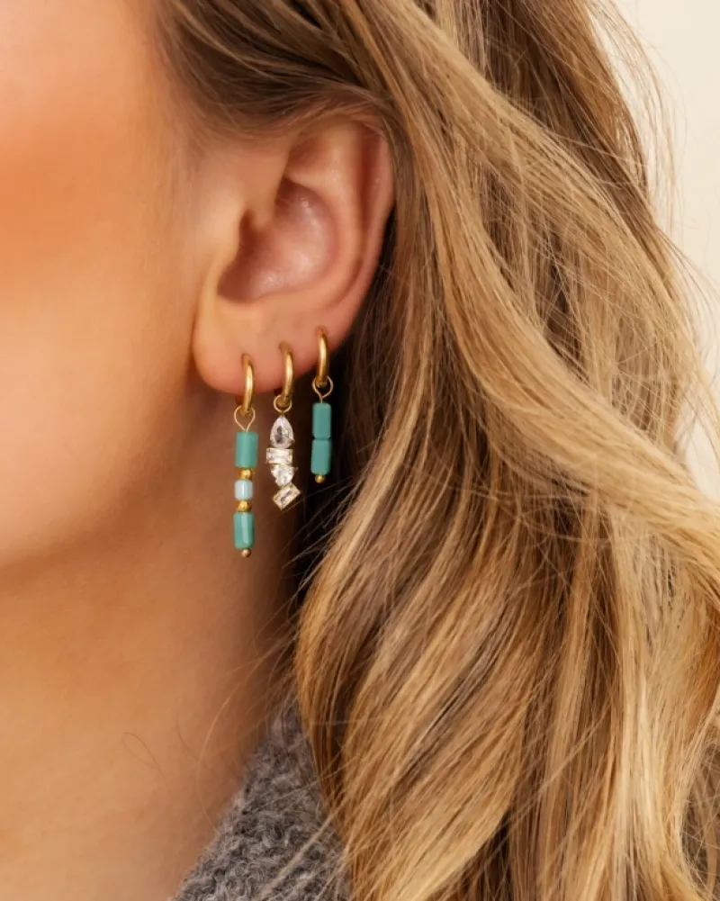 Finaste Oorbellen ocean goudkleurig Sale