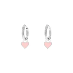 Finaste Oorbellen roze hartje Discount