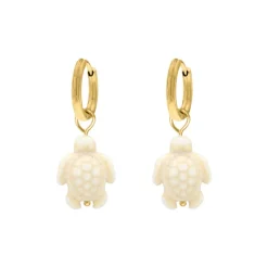 Finaste Oorbellen schildpad hanger goudkleurig Discount