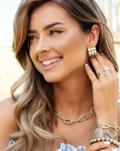 Finaste Oorbellen triple statement Online
