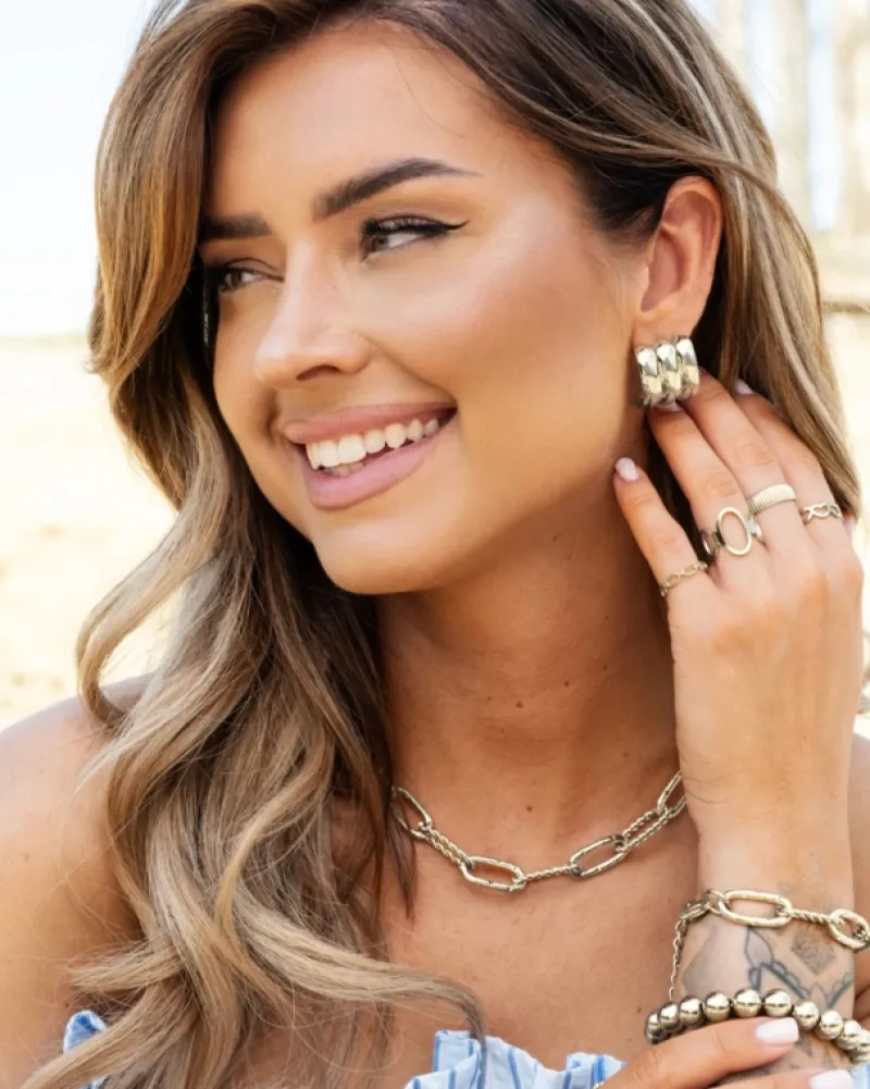 Finaste Oorbellen triple statement Online
