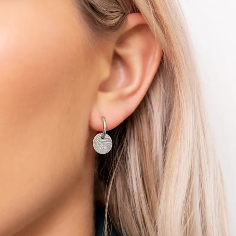 Finaste Oorbellen vingerafdruk New