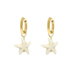Finaste Oorbellen zeester hanger goudkleurig Outlet