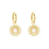 Finaste Oorbellen zon vintage goudkleurig Clearance