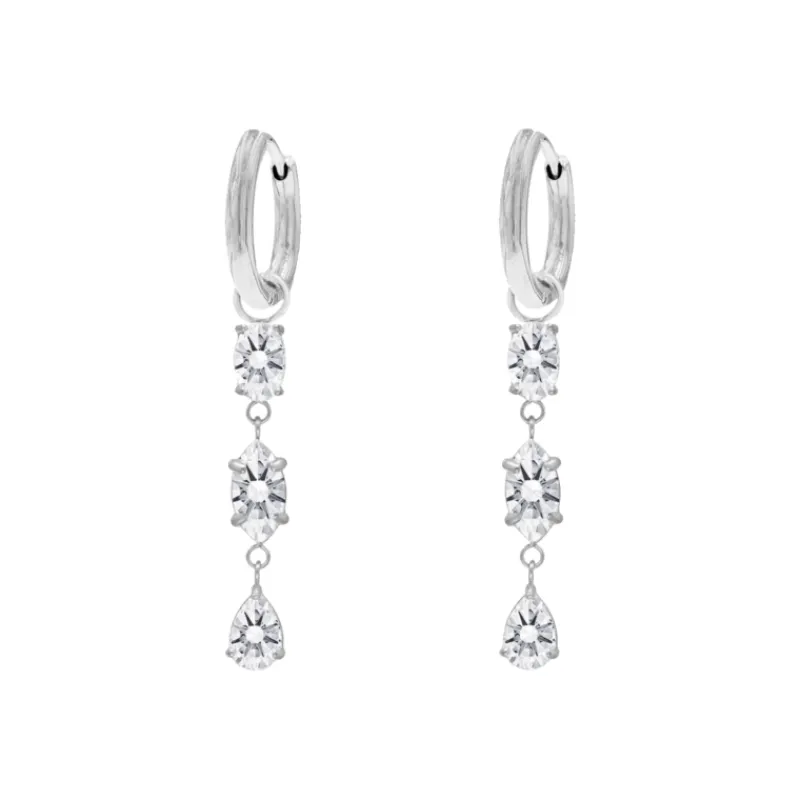 Finaste Oorhangers triple gemstones Online