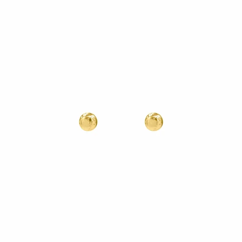 Finaste Oorknopjes bolletjes klein goud kleurig New