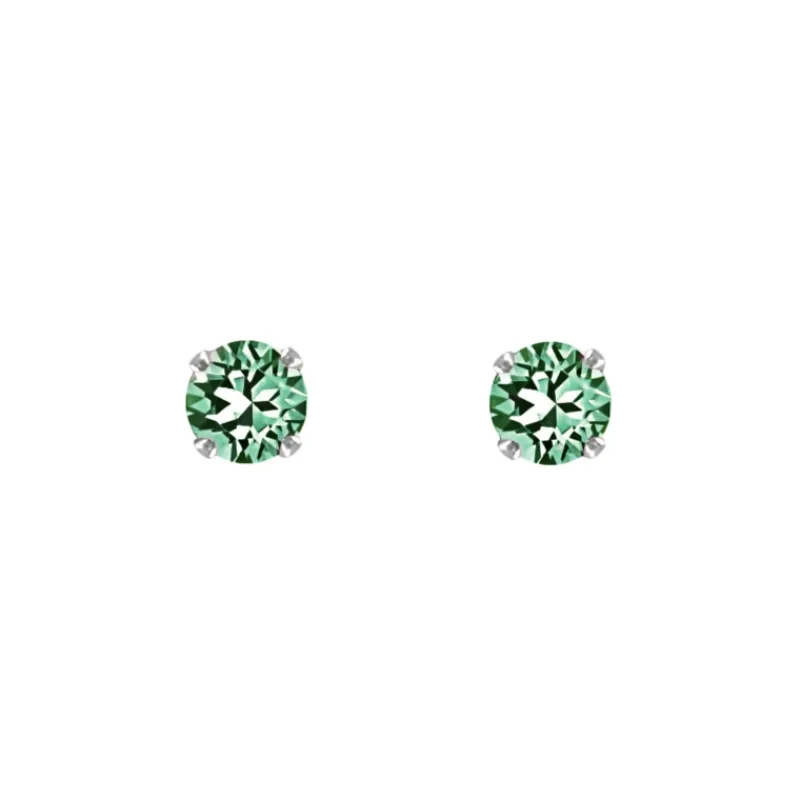 Finaste Oorknopjes emerald stone Hot
