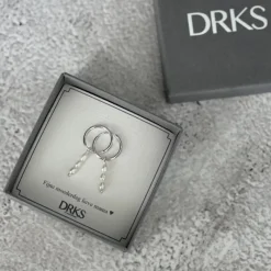 Finaste Oorringen drie pareltjes sterling zilver New