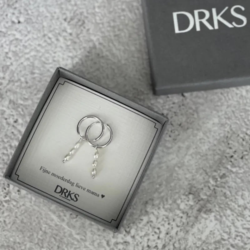 Finaste Oorringen drie pareltjes sterling zilver New