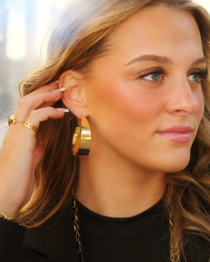 Finaste Oorringen statement kleur goud Sale