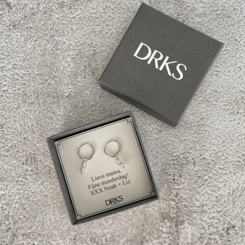 Finaste Oorringen twee pareltjes sterling zilver Discount