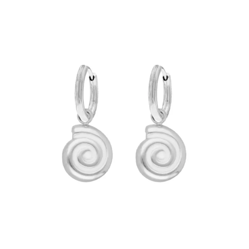 Finaste Oorringetjes schelp wit Sale