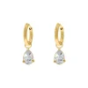 Finaste Oorringetjes sparkle drop goldplated Online